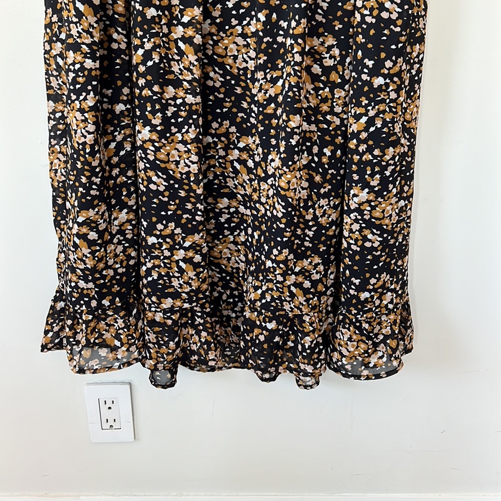 PATTERNED MIDI DRESS - Picture 5 of 9